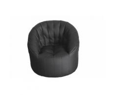 Poltrona Pouf Tortuga In Similpelle Grigia Avalli