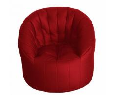 Poltrona Pouf Tortuga In Similpelle Rossa Avalli