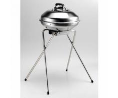 Barbecue A Carbone Con Griglia Ø44cm In Acciaio Ompagrill 70480/cover