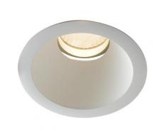 Faretto A Incasso Bianco Tondo Soffitto Ribassato Led 45 Watt Luce Calda Intec Inc-elite-1x45c