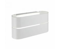 Applique Da Esterno A Led 12w Chiusa Sovil Gaia Bianco