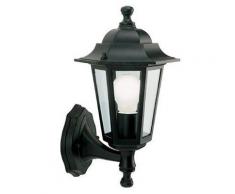 Lampada Applique In Alto Colore Nero Per Esterno Linea Mini Esagonale Sovil