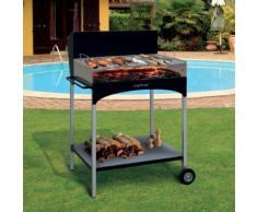 Barbecue A Legna Con Griglia In Ferro Cromato Famur Bk 8 Eco