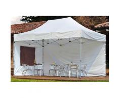 Gazebo Pieghevole Da Giardino In Alluminio 3x4,5m Vorghini Flexible Bianco