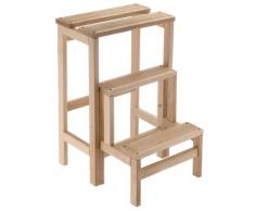 Sgabello Scaletta In Legno Faggio Grezzo Fumer Cleo