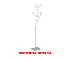 Appendiabiti Da Terra 33x33x180 Cm In Ferro Battuto Vasconi Platano Bianco Seconda Scelta