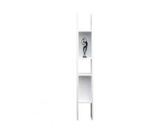 Libreria 4 Ripiani In Melaminico 19,6x18x160cm Tft Sc Bianca