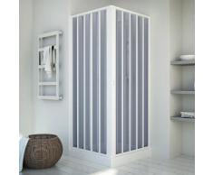 Box Doccia Angolare 100x100 Cm 2 Ante A Soffietto In Pvc H185 Dorini