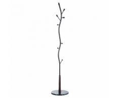 Appendiabiti Da Terra Attaccapanni Modello Albero Con Foglie 185 Cm Nero Benzoni