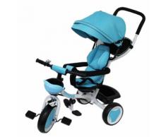 Passeggino Triciclo Con Sedile Girevole 360° Kidfun Tricygò Celeste