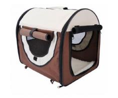 Trasportino Per Cani E Gatti Pieghevole Caffè 61x46x51 Cm Riotti