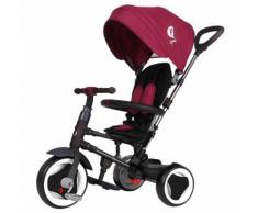 Triciclo Per Bambini Passeggino Pieghevole Qplay Rito 3 In 1 Happy Kids Viola
