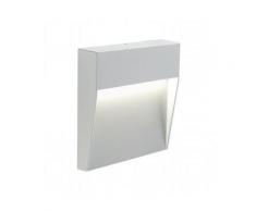 Faretto Segnapassi A Semi Incasso Da Esterno A Led Piccolo Sovil Geo Square Bianco