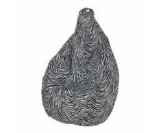 Poltrona Pouff In Poliestere 80x120cm Zebrata Avalli