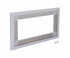 Cornice Per Incasso Di Forno A Microonde In Mobile Da Cucina 60 Cm In Plastica Emuca Argento