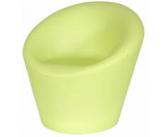 Poltrona Da Giardino 88x80x85cm In Polietilene Vanossi Happy Verde Fluo