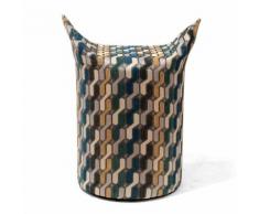 Sgabello Rotondo In Tessuto Oktagon 35x43cm Diable Crumer