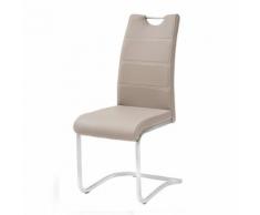 Sedia Idra Cappuccino In Eco Pelle Nuzzi