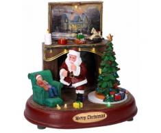 Babbo Natale In Resina Con Luci E Suoni 22x13,5xh21 Cm Adami