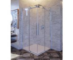 Box Doccia Angolare 90x120 Cm In Cristallo Trasparente 8mm H195 Ol Docce Melissa 2.0