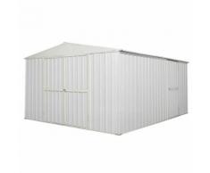 Casetta Box Da Giardino In Lamiera Bianca Per Deposito Attrezzi 360x430x210cm Enaudi