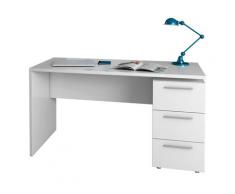 Scrivania Ufficio Con 3 Cassetti 138x60x74 Cm Melaminico Rizzetti Rex