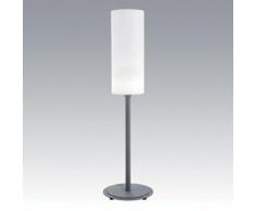 Piantana Lampada Grande A Cilindro Colore Alluminio Per Esterno Linea Lounge Livos
