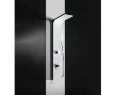 Pannello Colonna Doccia Idromassaggio In Alluminio Ginelli Relax Plus Bianco E Nero Opaco