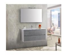 Mobile Bagno Sospeso 101cm Tft Hawaii Bianco Cemento