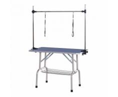 Tavolo Da Toelettatura E Tosatura Cani Gatti Con Cestino 107x60x170 Cm Riotti