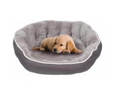 Cuccia Imbottita Per Cani E Gatti 75x65x20cm In Poliestere Fazzi Coccole Grigio