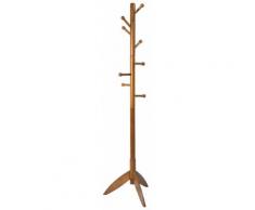 Appendiabiti In Legno Massello 45x45x177 Cm Fumer Rocket Noce