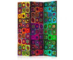 Paravento 3 Pannelli - Colorful Abstract Art 135x172cm Erroi