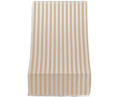 Tenda Da Sole Per Sormonto 140x300 Cm In Poliestere Con Anelli Ranieri A Strisce Beige