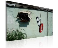 Quadro - Bambino In Altalena Banksy 60x40cm Erroi