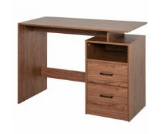 Scrivania Da Ufficio Porta Pc 107x48x76,2 Cm In Legno Hmc Noce