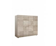 Credenza 2 Ante 120x42x110 Cm In Legno Tft Blossom Rovere Samoa