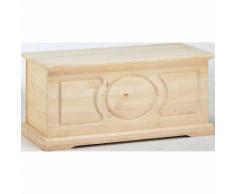 Cassapanca Baule In Legno Abete Grezzo 100x47x46cm Fumer Marte