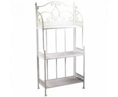 Scaffale Per Piante In Metallo 3 Piani 59x31h124cm Adami Aprilia Beige