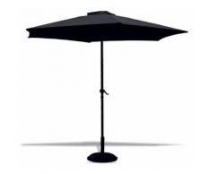 Ombrellone Da Giardino In Alluminio Ø3m Soriani Cuba Nero