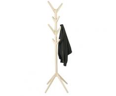 Appendiabiti In Legno Massello 45x45x175 Cm Fumer Arrow Pino Naturale