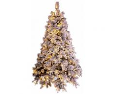 Albero Di Natale Artificiale Innevato 240 Cm 2850 Rami 750 Led Bianco Caldo Manieri Elbert