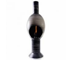 Camino A Bioetanolo Da Pavimento In Ceramica 30x95 Cm Ferazzoli Uovo Grigio Millerighe