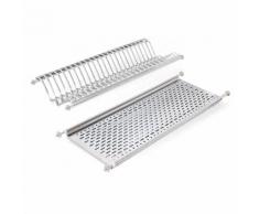 Scolapiatti Colapiatti Per Mobile Cucina 70 Cm In Acciaio Inox Con Raccogligoccia Emuca