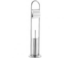 Piantana Porta Scopino E Porta Rotolo Altezza 83cm