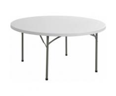 Tavolo Catering Circolare Bianco Tosini Cz115