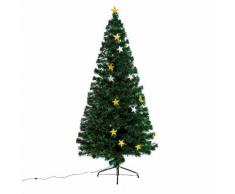 Albero Di Natale Artificiale 180 Cm 27 Led A Forma Di Stella Abete Benzoni