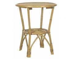 Tavolino Da Giardino Ø60x70 Cm In Rattan Duini Vienna