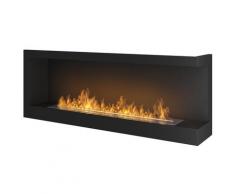 Camino A Bioetanolo Da Incasso 120x45 Cm Dumas Corner 1200 Right Nero