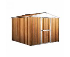 Casetta Box Da Giardino In Lamiera Legno Per Deposito Attrezzi 276x260x212cm Enaudi
